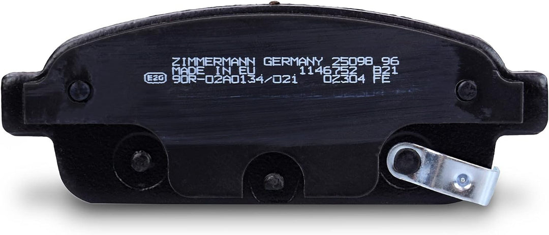 ZIMMERMANN 25096.165.2 Serie Bremsbeläge, vorne, 4 Federn, inklusive Platte dämpfend, inklusive Zube