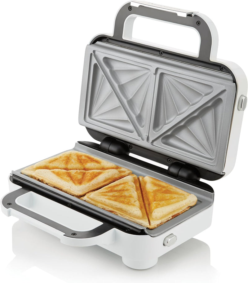 Breville DuraCeramic Sandwichmaker mit tiefen Platten | Sandwichtoaster für 2 Scheiben [VST074X], Si