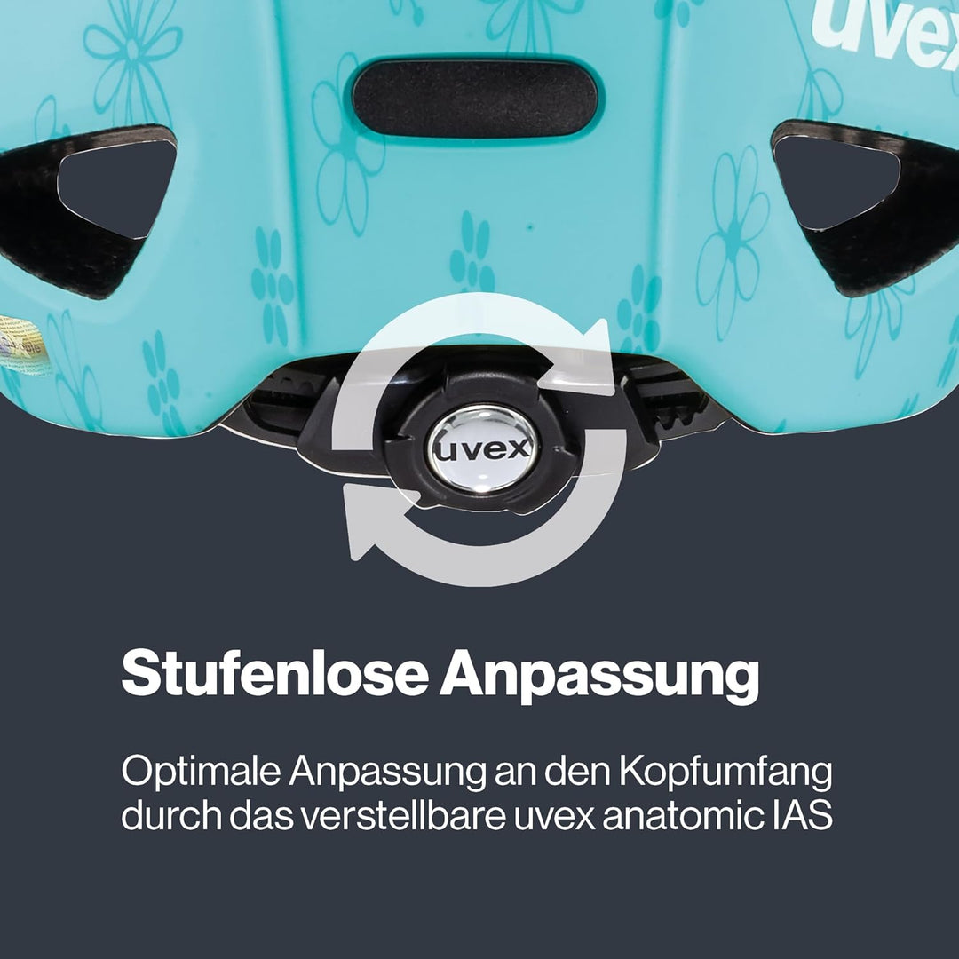 uvex oyo style - leichter Fahrradhelm für Kinder - individuelle Grössenanpassung - erweiterbar mit L