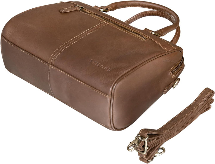 STILORD 'Cassandra' Leder Handtasche Damen Fashion-Tasche Ledertasche Henkeltasche Umhängetasche und
