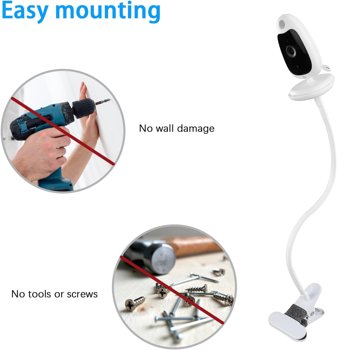 HOLACA Babyphone Halterung für BOIFUN Babyphone mit Kamera 2,4 Ghz, Flexibler Ständer Kompatibel mit