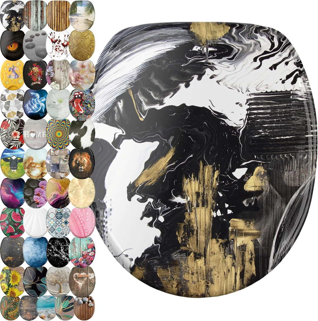 Sanilo WC Sitz mit Absenkautomatik, viele neue Toilettendeckel zur Auswahl, hochwertige Oberfläche,