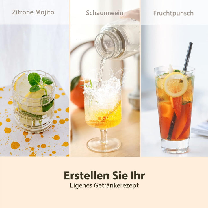 OTE Tragbar Wassersprudler, Sprudelwasser Maschine 450ml Compact Size Soda Maker, Verwenden Sie Mini