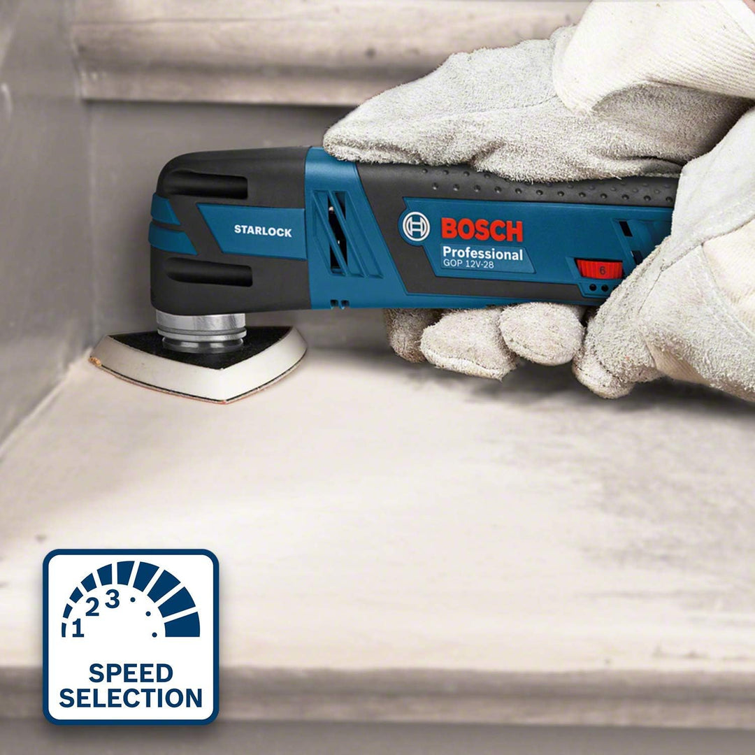 Bosch Professional 12V System Akku Multi-Cutter GOP 12V-28 (Starlock-Werkzeugaufnahme, inkl. 3,0x Ah