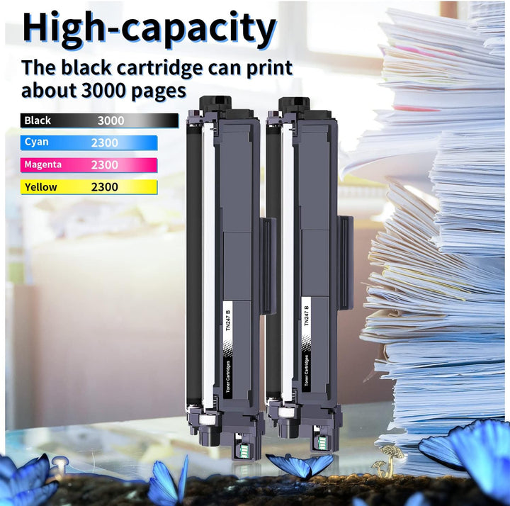 LOSMANN 4X Toner Kompatibel für Brother TN-247 TN-243 für Brother MFC-L3770CDW MFC-L3750CDW HL-L3230
