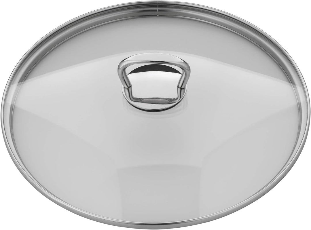 WMF Pfannen- Topfdeckel 24 cm, Glasdeckel mit eckigem Metallgriff, Deckel für Töpfe & Pfannen, hitze