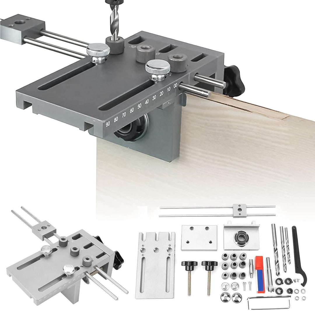 Bohrschablone,CEIEVER Bohrhilfe 6/8/10/15mm Dübelhilfe Bohrlehre aus 6061 Aluminium Legierung,pocket