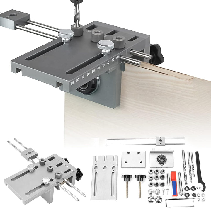 Bohrschablone,CEIEVER Bohrhilfe 6/8/10/15mm Dübelhilfe Bohrlehre aus 6061 Aluminium Legierung,pocket