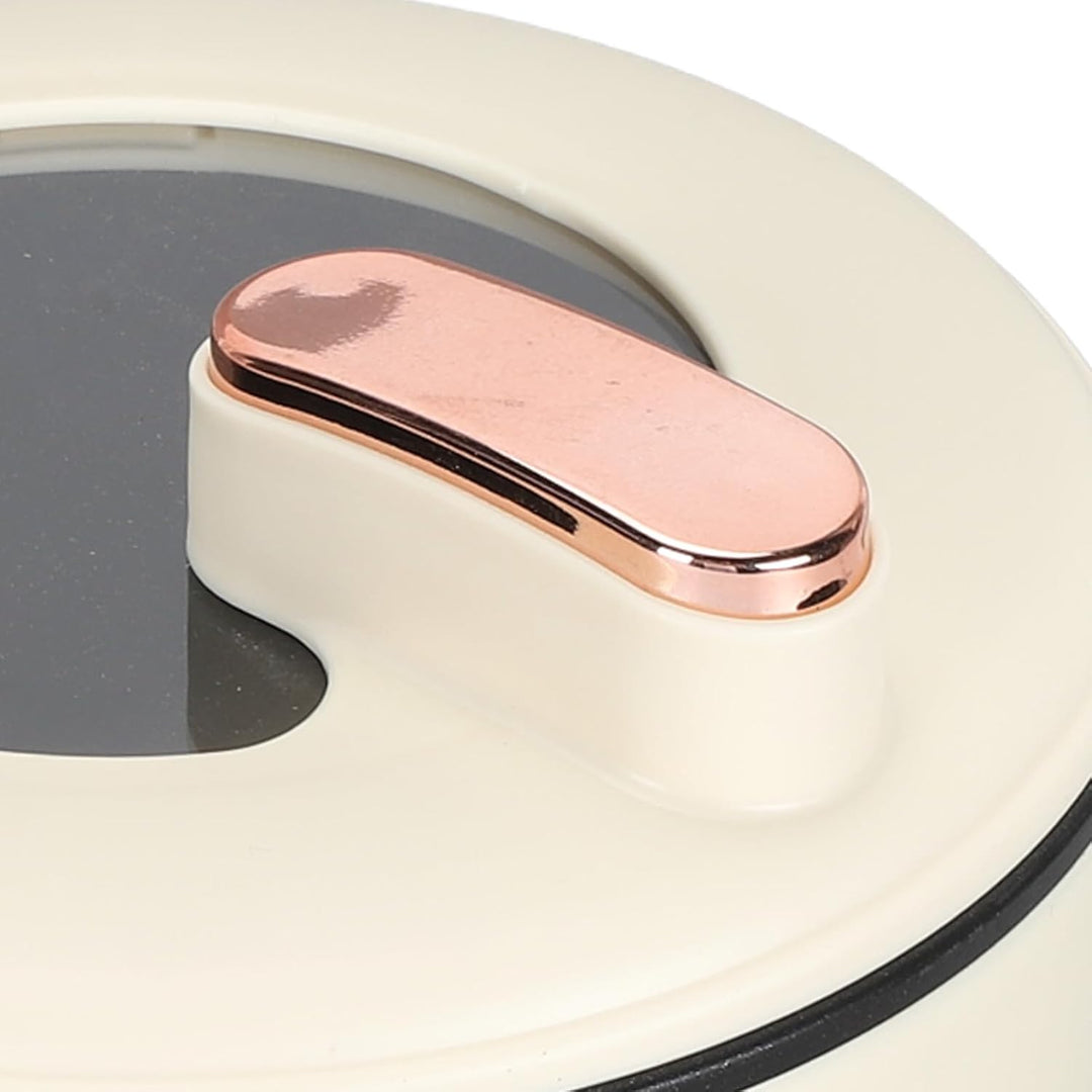 Elektrischer Reiskocher, Multifunktionaler Elektrischer Kochtopf 1,8 L mit Doppelten Schichten, Anti