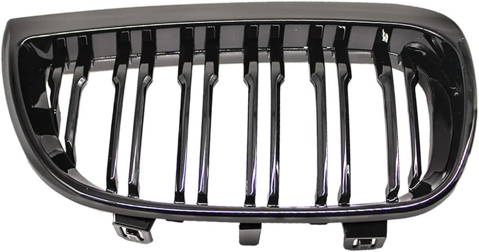 HZTWFC Kühlergrill vorne Niere Sportgitter Ersatz glänzend schwarz Doppellamellen für BMW E87 1er 20