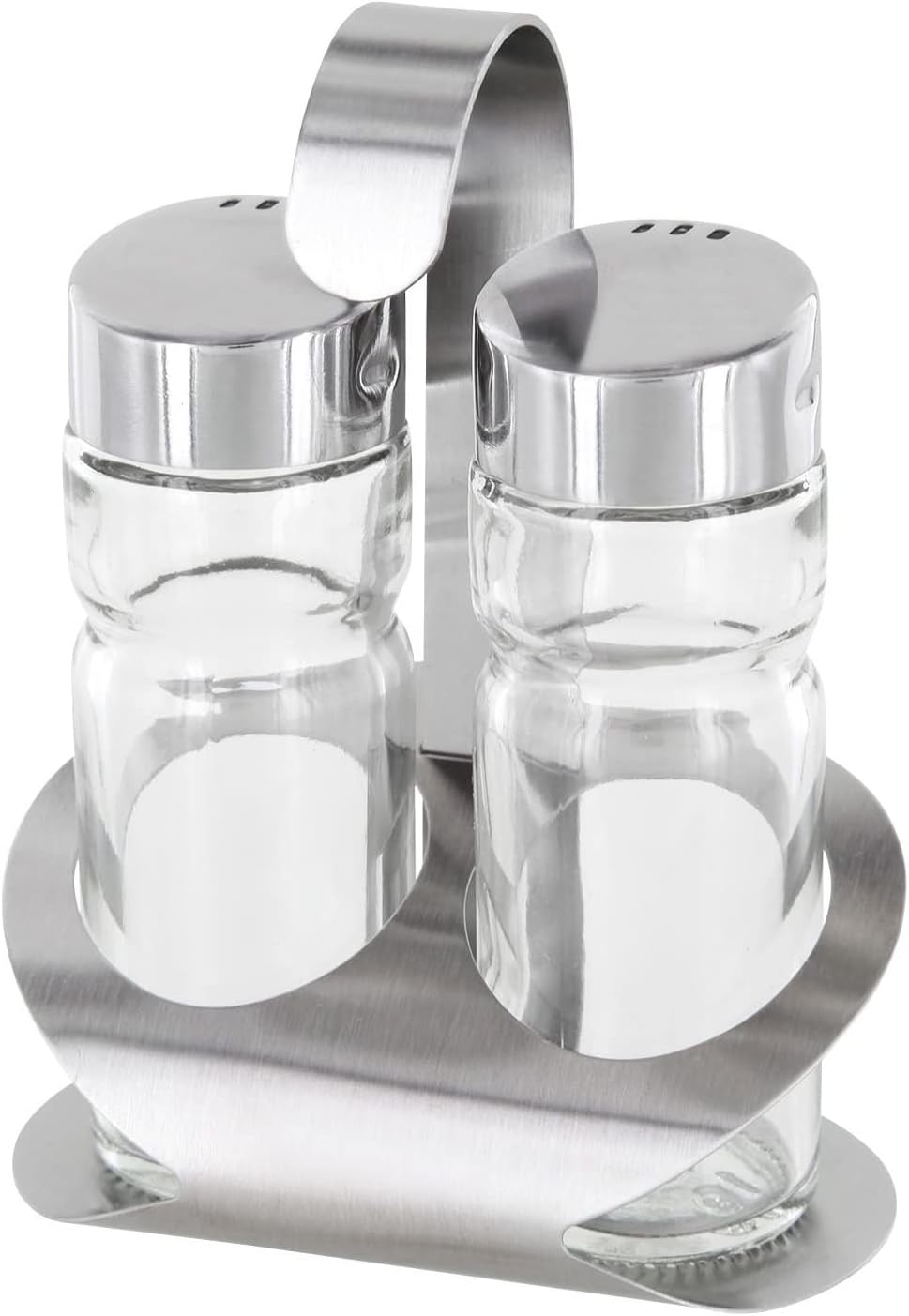Westmark Menage Salz und Pfeffer, 6 Stück, 3-tlg., Fassungsvermögen: je 40 ml, Rostfreier Edelstahl/