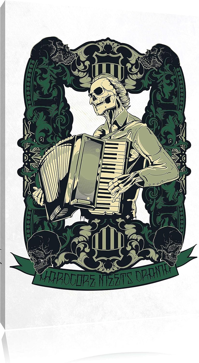 Hardcore meets Drama white Bild auf Leinwand, XXL riesige Bilder fertig gerahmt mit Keilrahmen, Kuns