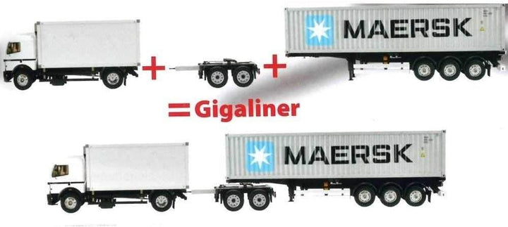 CARSON 500907210 - 1:14 2-Achs Dolly starr, RC-Truck Zubehör, Massstab 1:14, Gigaliner Gespann, Anhä