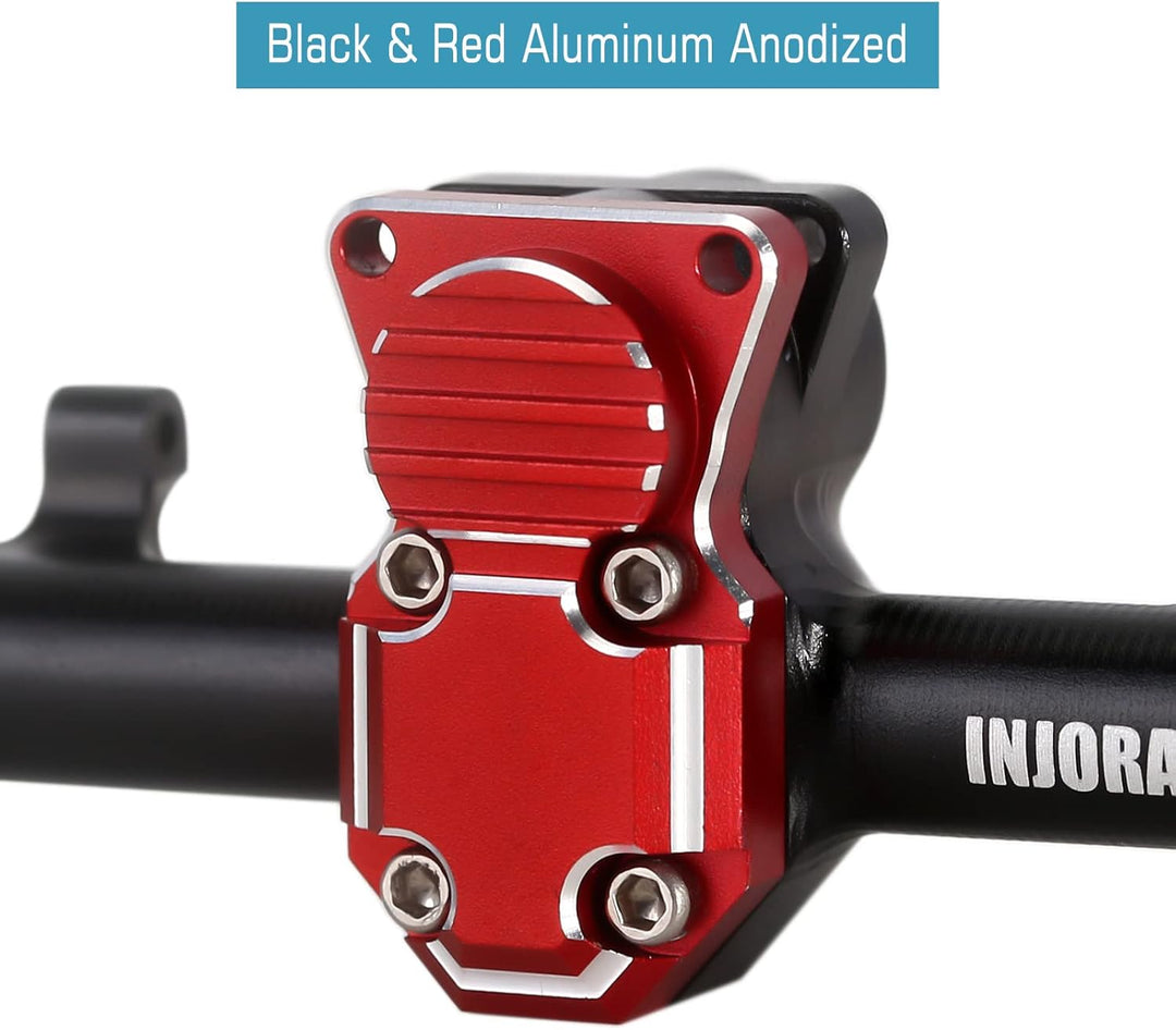 INJORA Vorder und Hinter RC Achsen CNC Aluminium Komplett Achse mit Schneckengetriebe Set für Axial