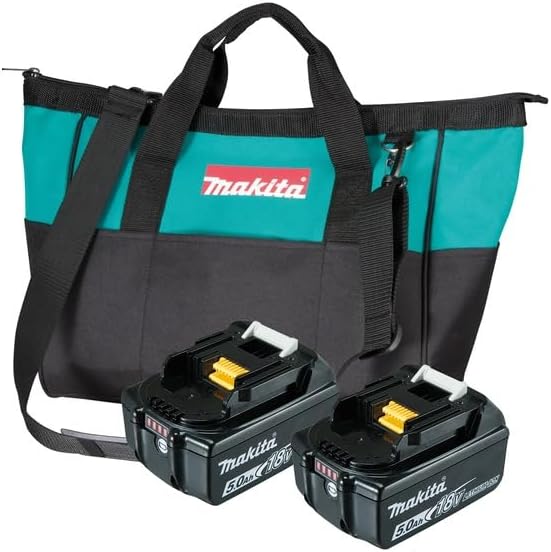 Makita DLX3179TX1 Akku-Kombo-Kit 18V (DDF485 + DHR171 + DGA511) / 5,0 Ah, 2 Akkus + Ladegerät in Tra