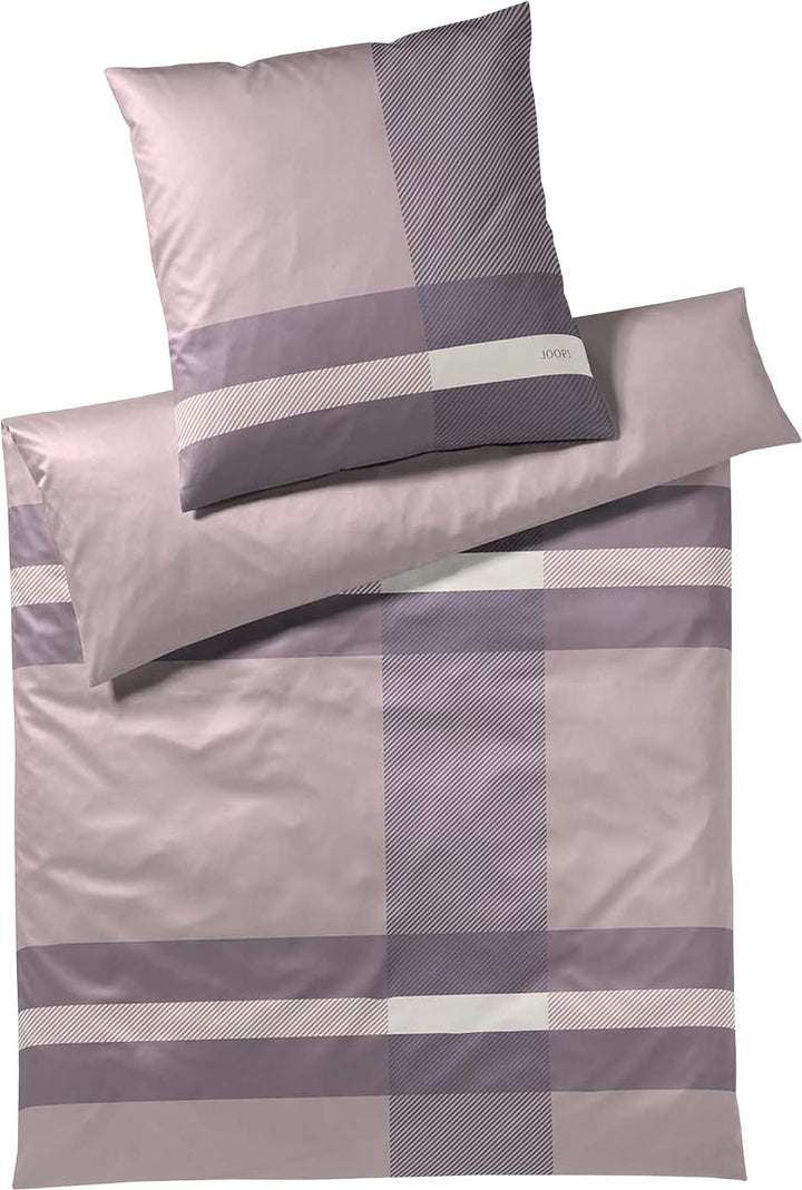 Joop! Wendebettwäsche Modem Mako-Satin rauchviolett Grösse 135x200 cm (40x80 cm)
