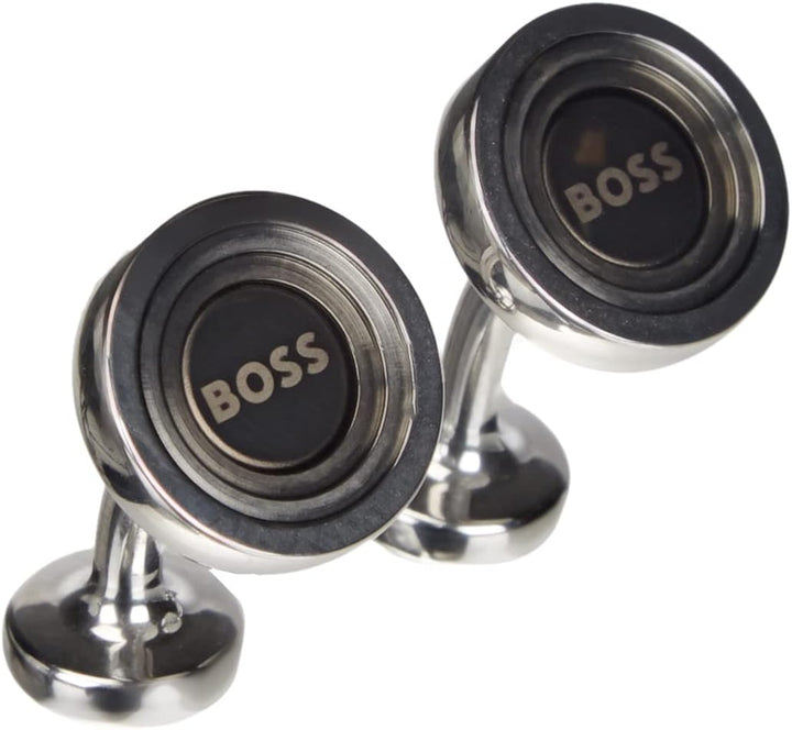 BOSS Herren Marcus Manschettenknöpfe, Medium Grey30, ONESI