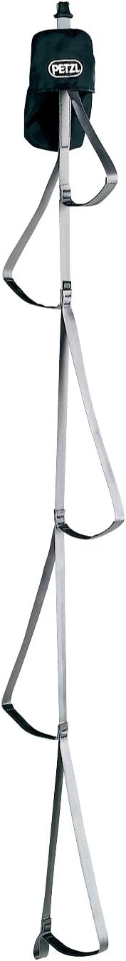 PETZL Unisex – Erwachsene Bandleiter Gradistep 5 Stufen Trittleiter Schwarz/Grau, Mehrfarbig, One Si