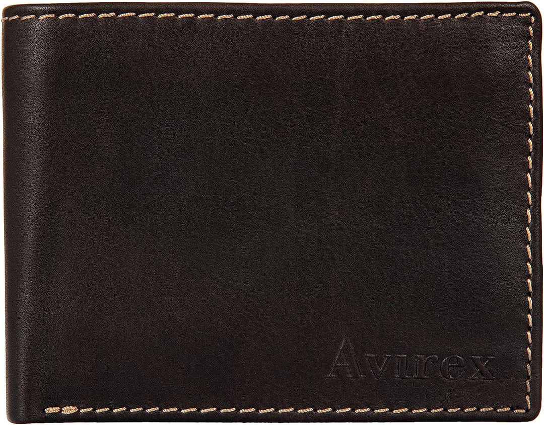 Avirex Austin Kollektion Geldbörse aus weichem Leder, für Herren, Braun