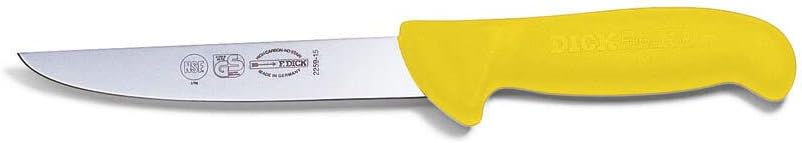 F. Dick Ausbeinmesser Steif/Metzgermesser ErgoGrip (Klinge Messer 15 cm, Messerstahl rostfrei, 56 HR