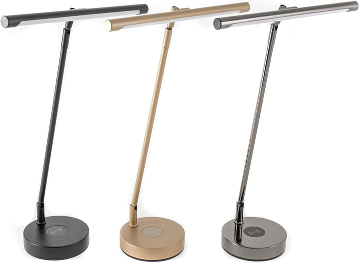 Gewa Pianolampe PL-78 schwarzchrom glänzend 5W LED mit Dimmfunktion, Einstellung Farbtemperatur, Alu