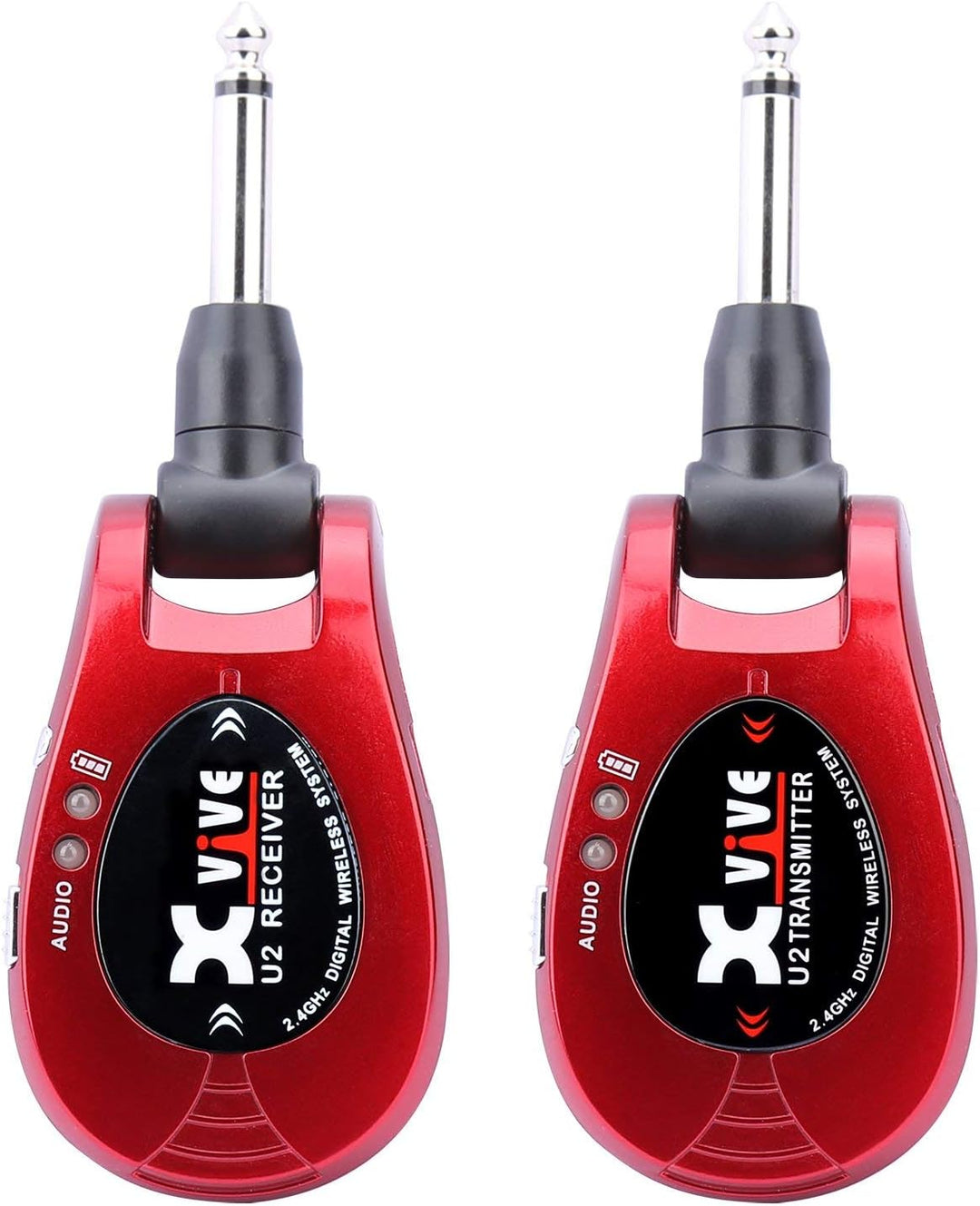 Xvive U2 Wireless Digital Transmitter/Receiver System for Guitar, Bass and Other Instruments, Rechar