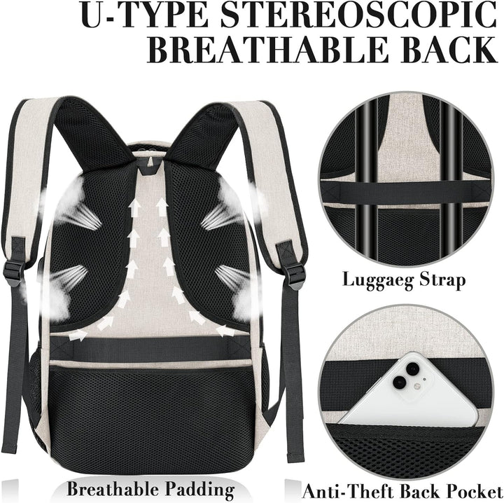 BIKROD Rucksack Herren und Damen, Schulrucksack Jungen Mädchen Teenager, Wasserdicht Rucksack | 17.3