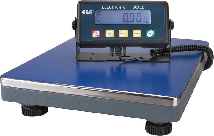 G&G PSE 200kg/10g Paketwaage Plattformwaage robuste 38 × 32 cm Wiegefläche aus Aluminumguss, verstel