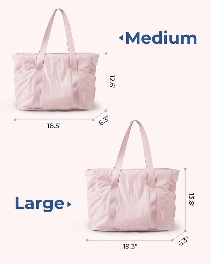BAGSMART Damen-Einkaufstasche, grosse Umhängetasche, Henkel, Handtasche mit Yogamatten-Schnalle für