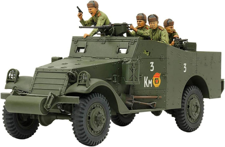 TAMIYA 35363 - 1:35 US M3A1 Scout car/Spähwagen, Modellbau, Plastik Bausatz, Hobby, Basteln, Kleben,