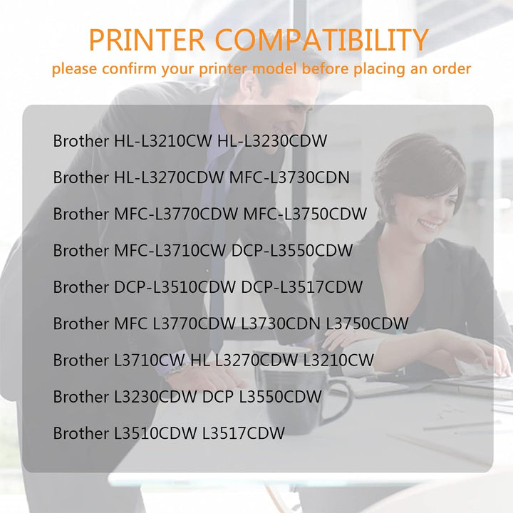 ZOOMTEC Kompatibel mit Brother TN247 1 Schwarz Toner für Brother MFC L3710CW L3730CDN L3750CDW L3770