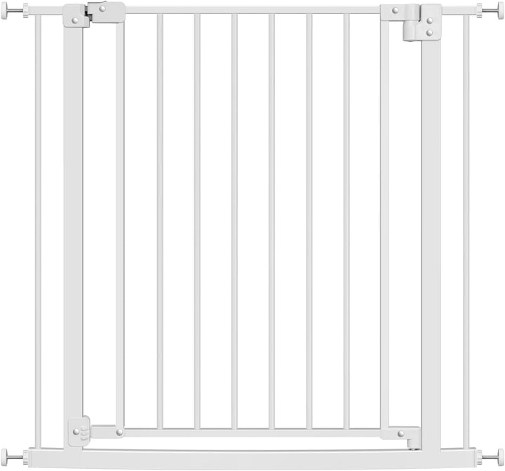 WOLTU Treppenschutzgitter, Türschutzgitter, Absperrgitter, Türgitter, 75-87 cm, mit/ohne Bohren, Aut
