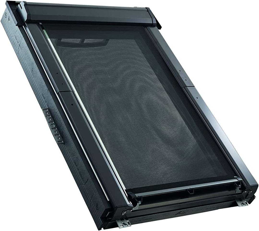 Original Roto Aussenrollo Screen ZAR Aussenmarkise Sonnenschutz & Hitzeschutz Bei offenem Fenster vo