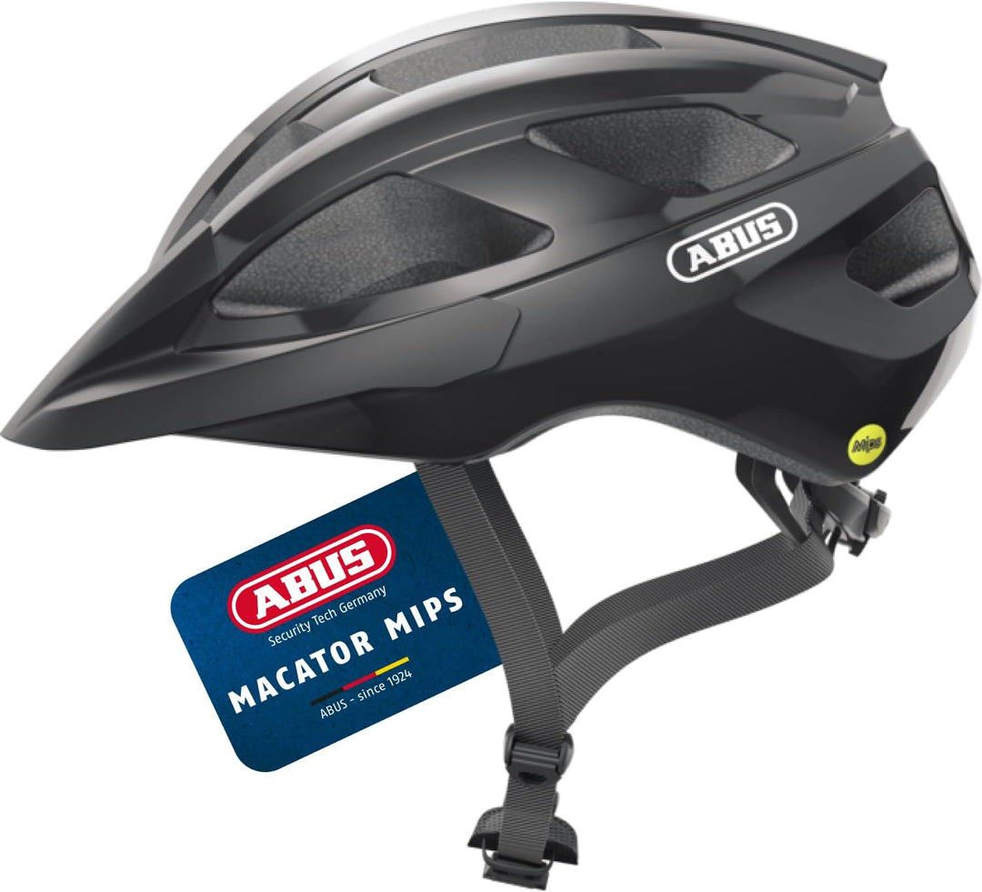 ABUS Rennradhelm Macator MIPS - Fahrradhelm für Einsteiger mit Schirm - geeignet für Zopfträger/-inn
