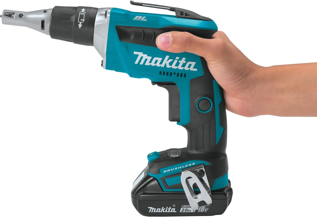 Makita DFS452Z Akku-Trockenbauschrauber (ohne Akku/Ladegerät, 490 W, 18 V) ohne Akku ohne Ladegerät,