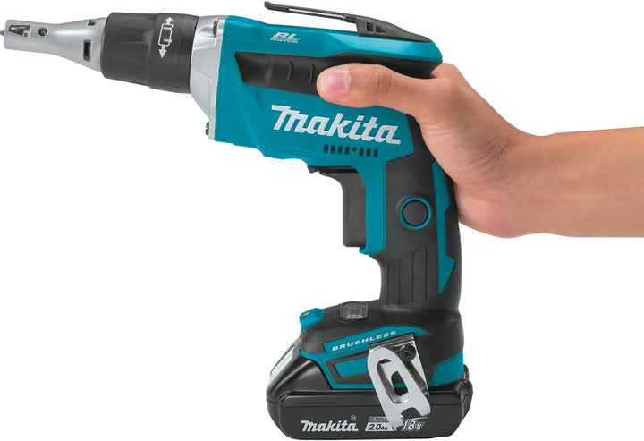 Makita DFS452Z Akku-Trockenbauschrauber (ohne Akku/Ladegerät, 490 W, 18 V) ohne Akku ohne Ladegerät,