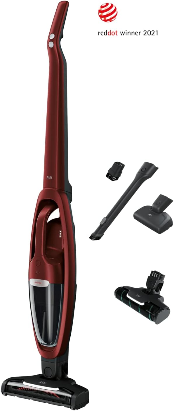 AEG QX7-1ULTAN 2in1 Akku Staubsauger / schlanke Bauform / Power-Softrolle + Multi-Bodendüse / Hartbö