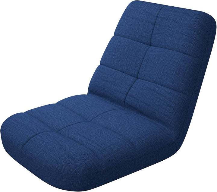 bonVIVO Easy Lounge Bodenstuhl mit Rückenlehne - Faltbarer Bodensessel, Gepolstert & Verstellbar - M