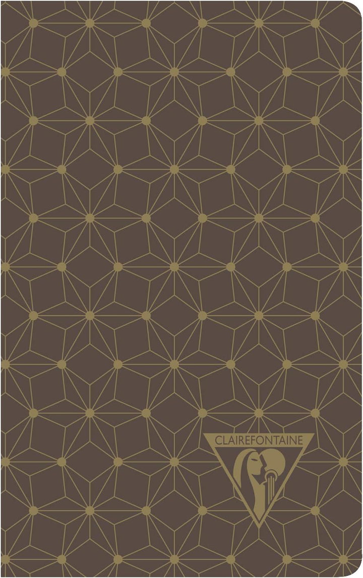 Clairefontaine 192086C - Packung mit 12 Notizbücher Neo Deco Kollektion Winter, 7,5x12 24 Blatt lini