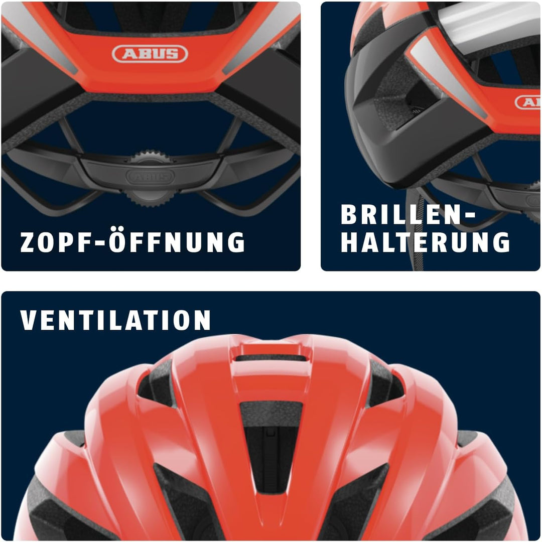 ABUS Rennradhelm StormChaser - Leichter und komfortabler Fahrradhelm für professionellen Radsport fü