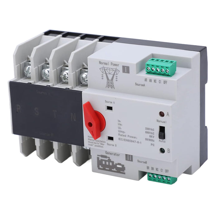4P Dual Power Automatic Transfer Switch Unterbrechungsfreier Transferschalter AC230V(100A), 100A