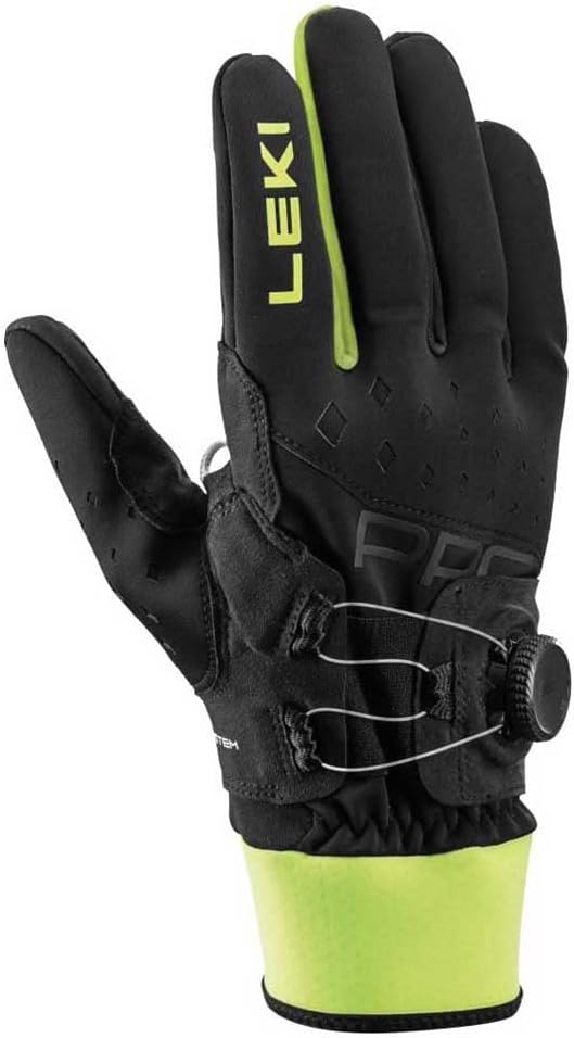 LEKI Erwachsene (Unisex) Hikin Pro x 6 black-neon yellow, 6 black-neon yellow