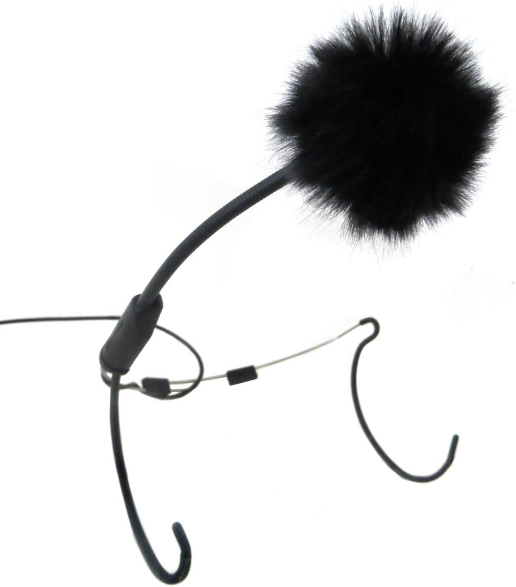 keepdrum WS05 Mini Fell-Windschutz für Mini Fell-Windschutz für Lavalier-Mikrofone und Headsets