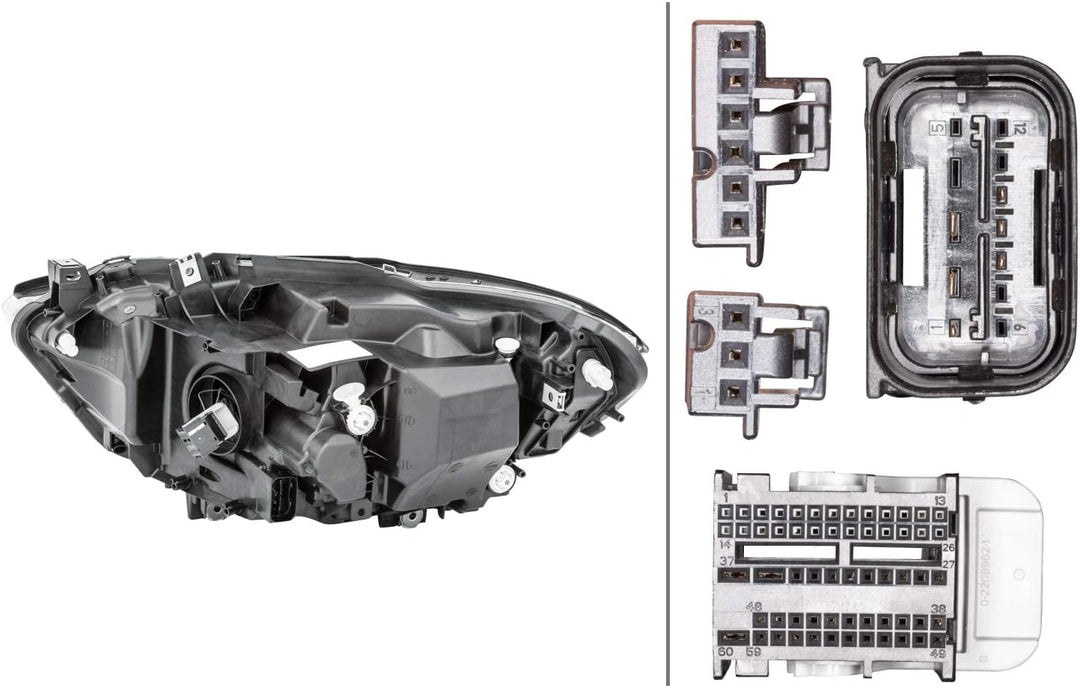 HELLA 1LX 011 929-441 LED-Hauptscheinwerfer für Linksverkehr - vorne rechts Rechts (Beifahrerseite),