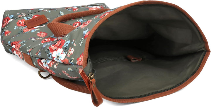 Tourbon Damen Fahrradtasche Shopper Wasserdicht Canvas Fahrradtaschen für Heckträger Handtasche für