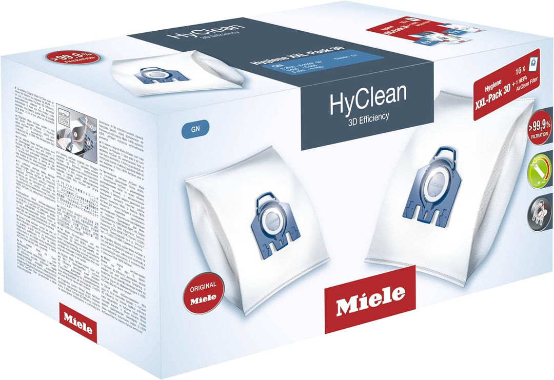 Miele Original Hygiene XXL-Pack GN HyClean 30 / Maximale Lufthygiene/Lange Nutzungsdauer / 16 Staubs