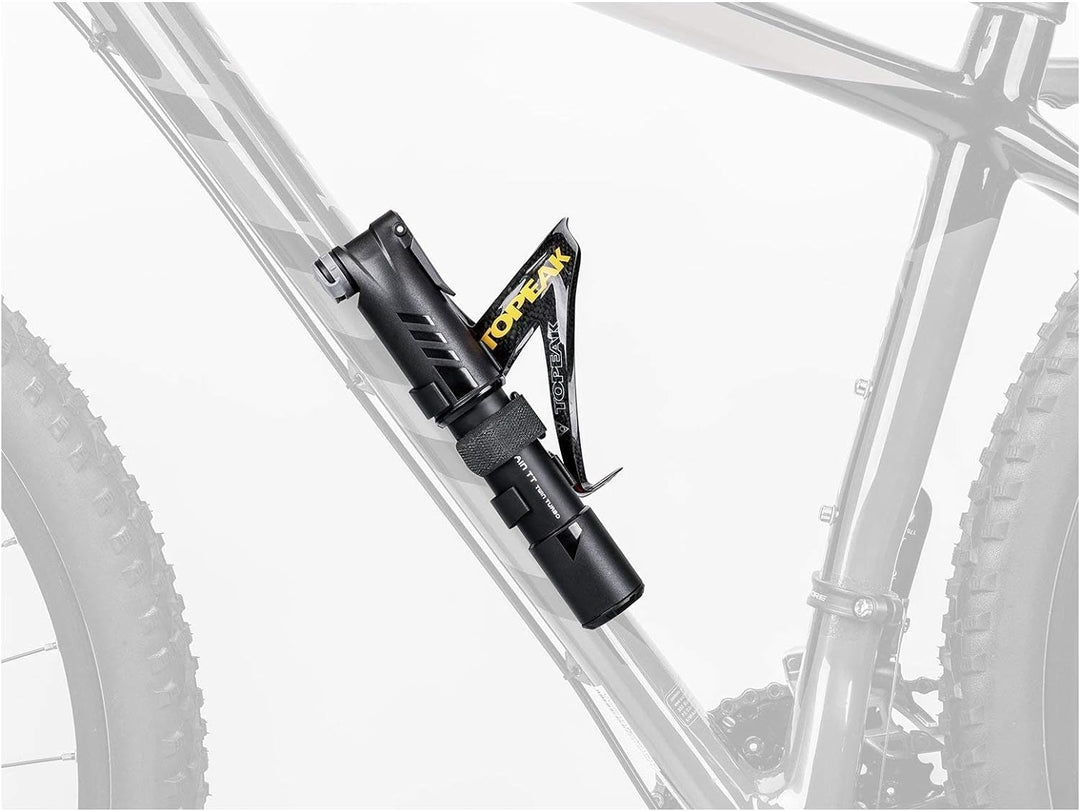 TOPEAK Handpumpe Mountain TT Twin Turbo, Schwarz, TMTT-1