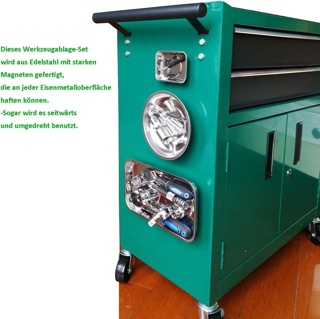 Magnetische Werkzeugschalen-3 Stücke, Edelstahl Magnetschale, Halten von Werkzeug, Schrauben, Bohrer