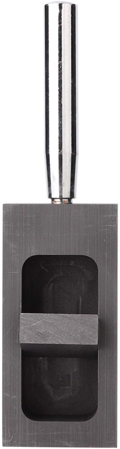 Gold Silber Graphit Barren Form Schmelztiegel zum Schmelzen Giessen Raffinieren mit Metallstange(0.5