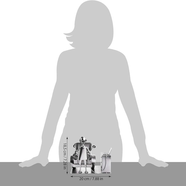 BRUBAKER SchraubenmÀnnchen Automechaniker - Handarbeit Eisenfigur MetallmÀnnchen - Metallfigur Gesch